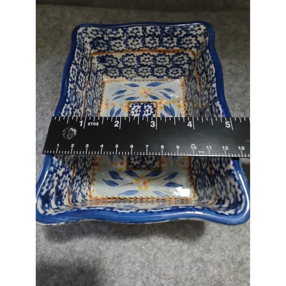 2 Temptations By Tara Old World Blue Scalloped Edge Baking Dishes 1 Qt